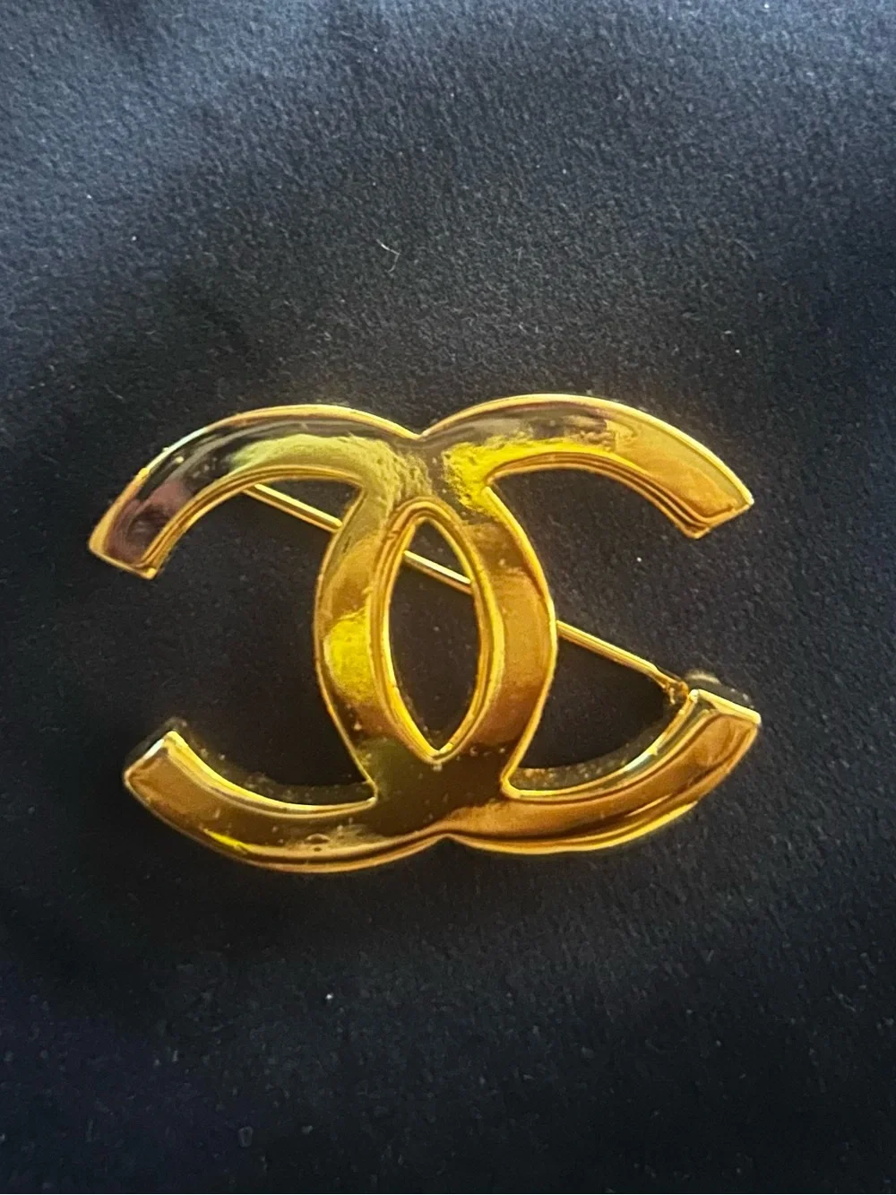 Neiman Marcus Gold Interlocking Logo Brooch
